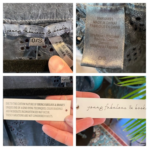 Young Fabulous & Broke Keiko Black Sand Kimono - Picture 11 of 11